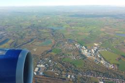 Farmland and countryside north of Northwich, Cheshire