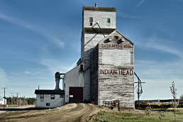 Grain elevator at Indian Head, Saskatchewan, on the Canadian prairies